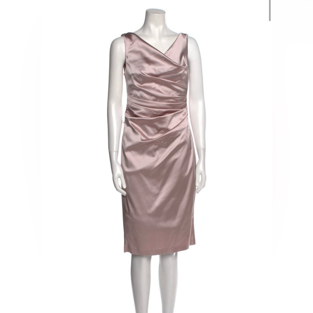 Talbot runhof pink knee-length dress, evening gown